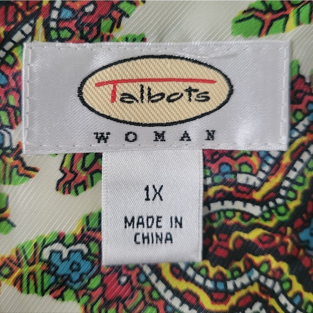 Talbots Quilted Down Lined Aqua Button Front Vest - image 2